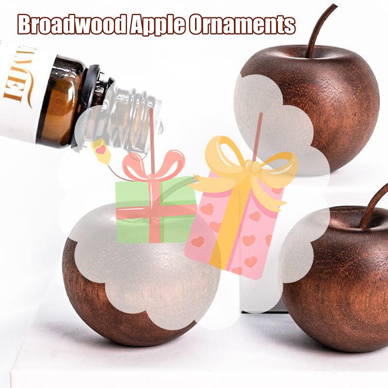 Home Fragrance Diffuser - 1PCS Of Wooden Apple Shaped Essential