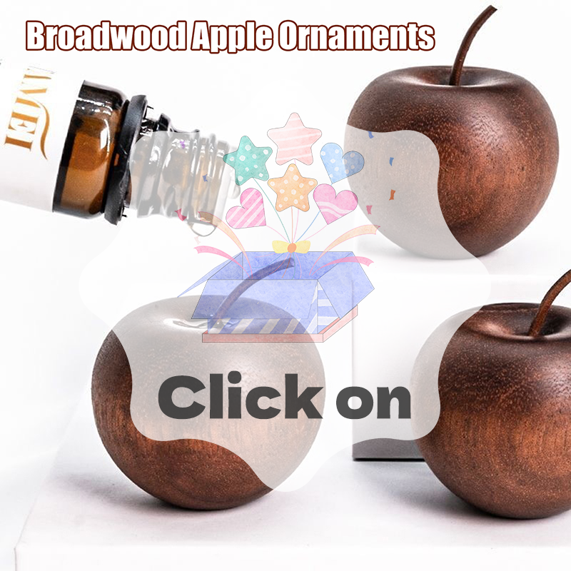 Home Fragrance Diffuser - 1PCS Of Wooden Apple Shaped Essential