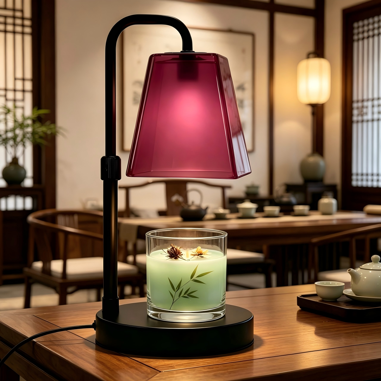 Rose Red Glass Candle Warmer L – Home Fragrance No 4 recenzja i cena