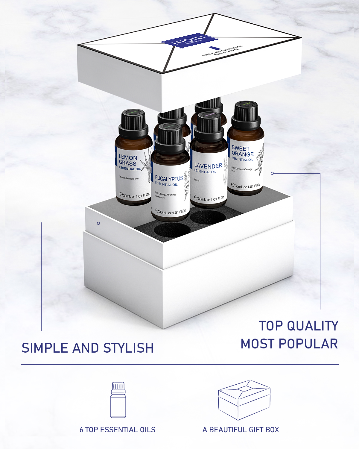 HIQILI 30ML 6-piece Set, Exqui – Home Fragrance Diffuser recenzja i cena