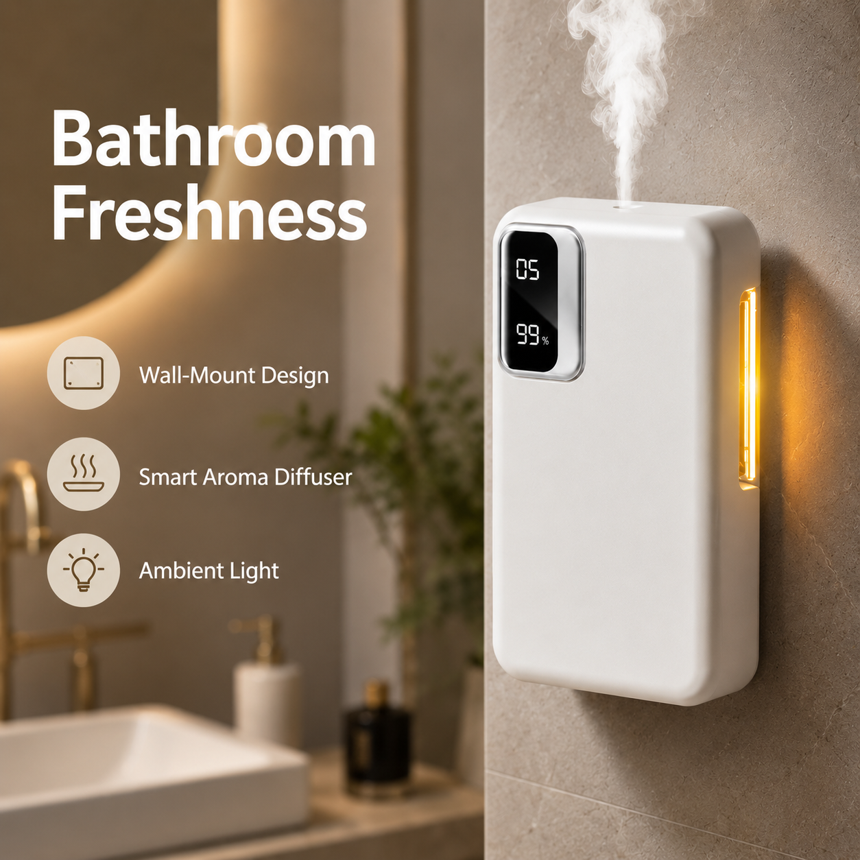 Smart Aroma Diffuser, 1800mAh  – Home Fragrance Room Spray recenzja i cena