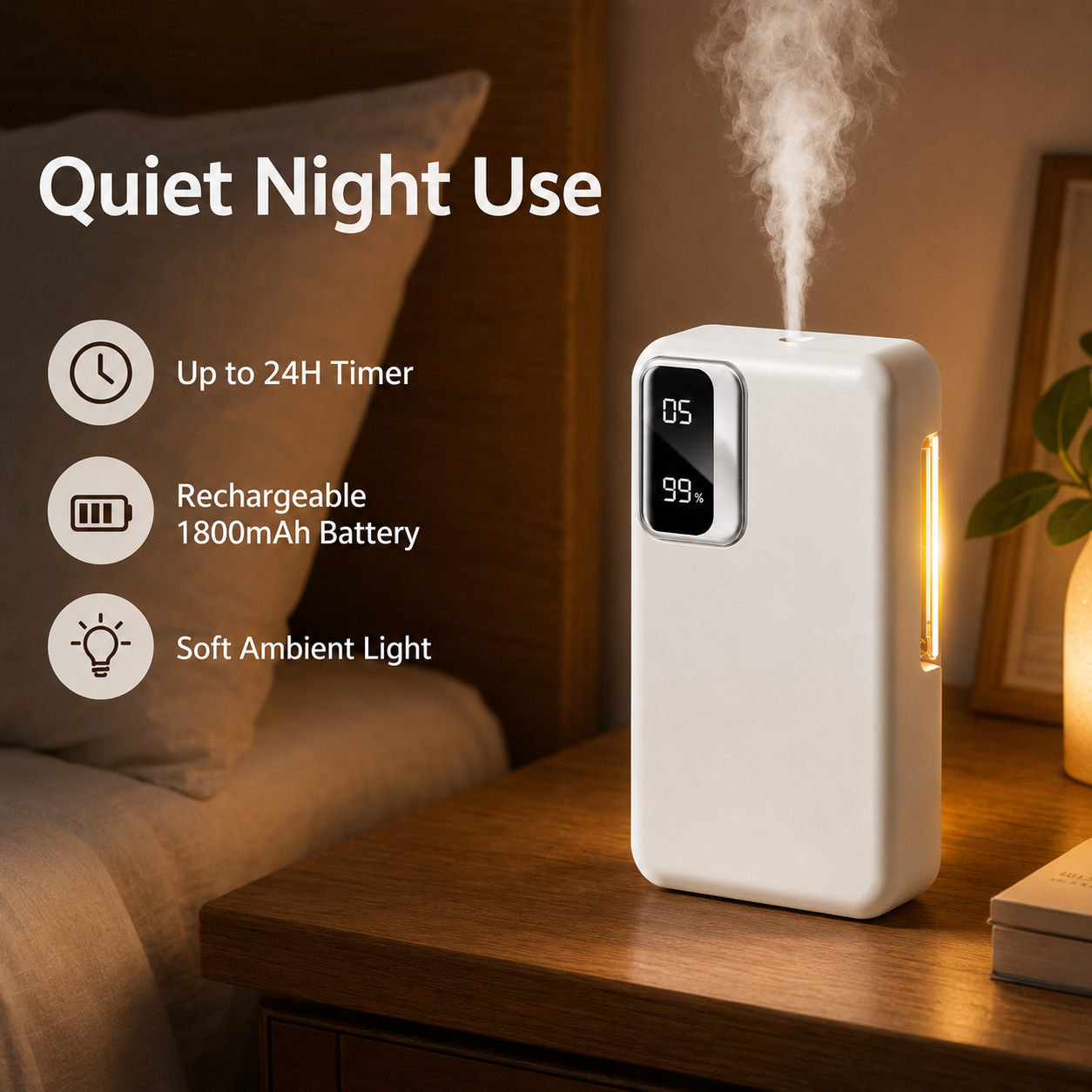 Smart Aroma Diffuser, 1800mAh  – Home Fragrance Room Spray recenzja i cena