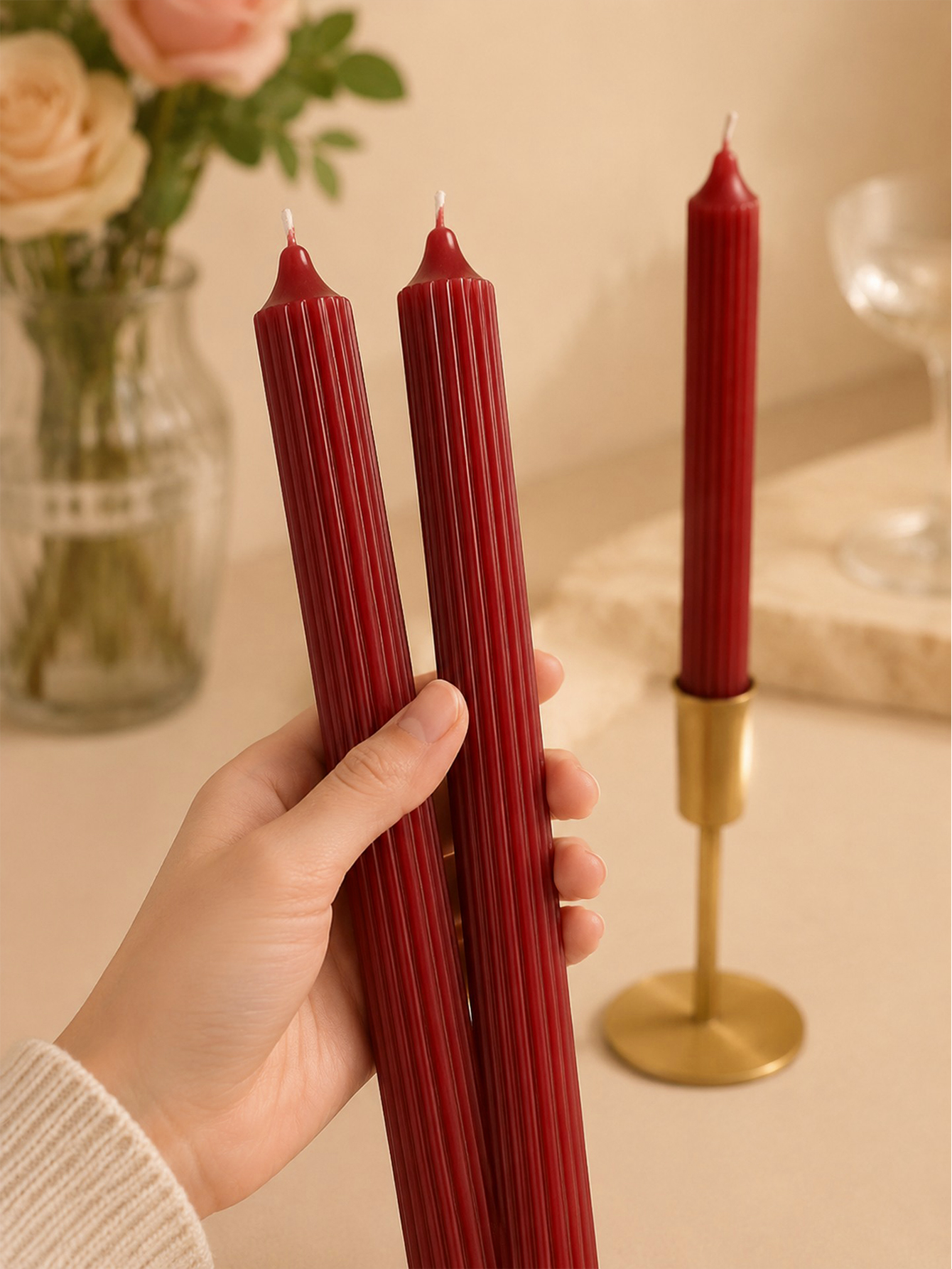4pcs 25cm wine red aromatherap – Home Fragrance No 4 recenzja i cena
