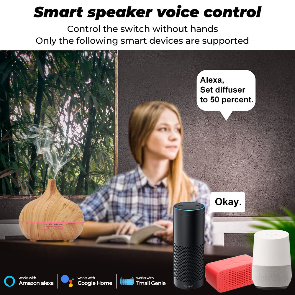 TUYA WIFI 400ml Aroma Air Humi – Home Fragrance Electric Diffuser recenzja i cena