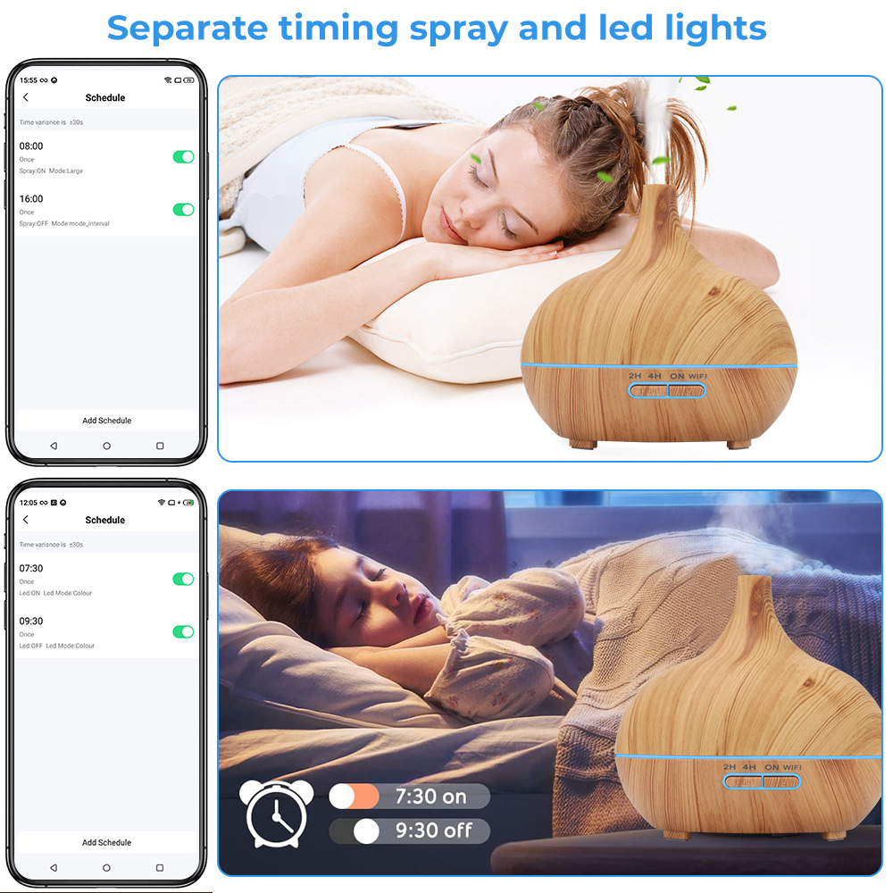 TUYA WIFI 400ml Aroma Air Humi – Home Fragrance Electric Diffuser recenzja i cena